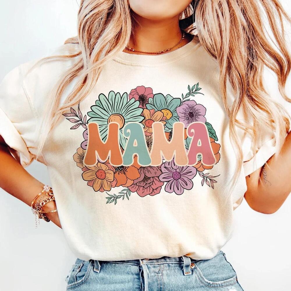Retro Boho Mama Shirt, Boho Mama Shirt, Mama Shirt, Mother